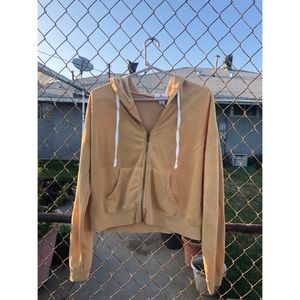 Yellow cropped jacket